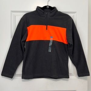 Grey & Orange Fleece